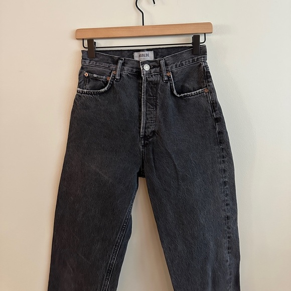 AGOLDE High Rise 90s Pinch Jeans - Black- Size 23 - Picture 8 of 14